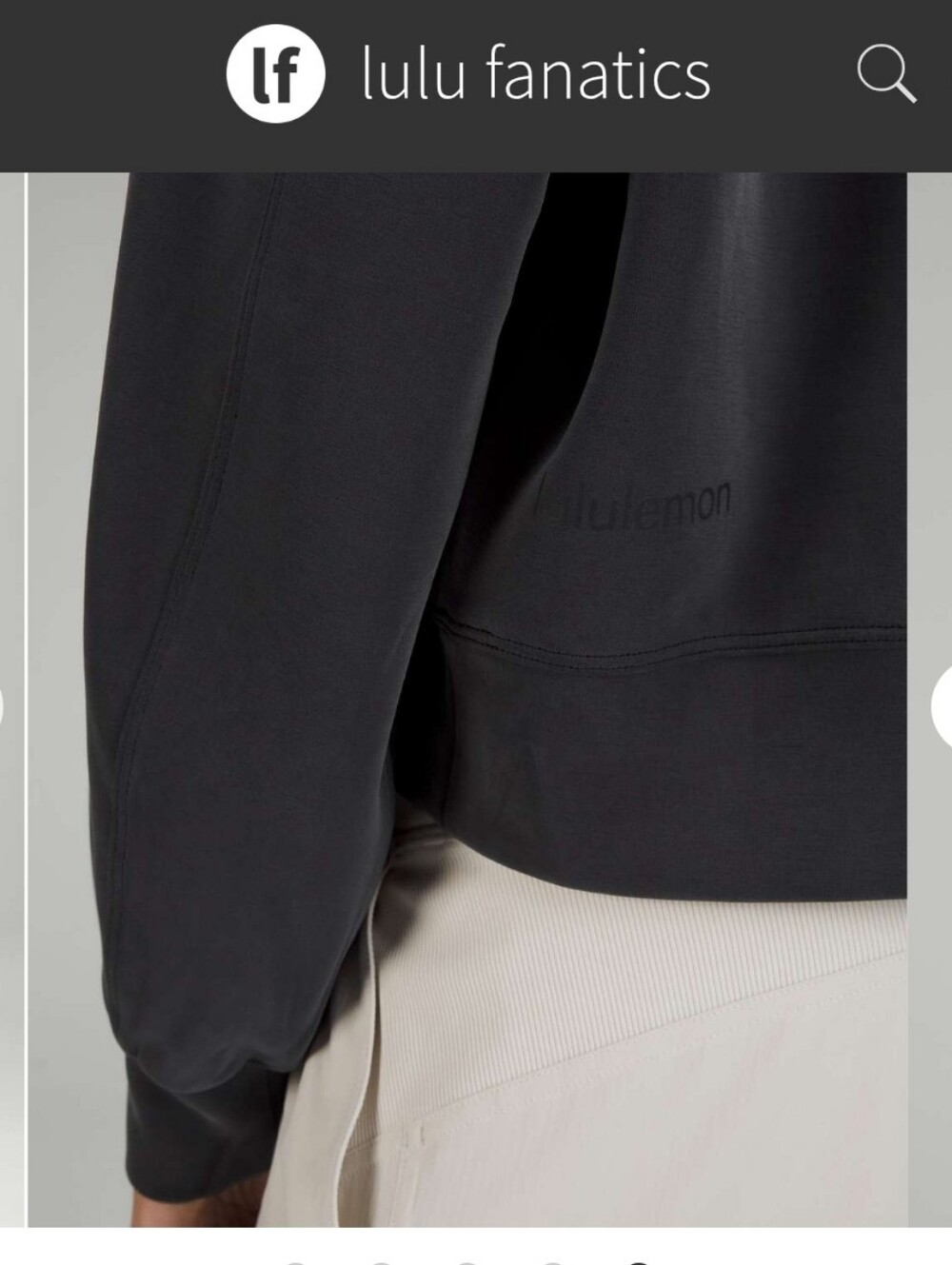 Lululemon Softstreme Perfectly Oversized Cropped Crew Pullover Sweater Black 8 - Picture 10 of 16